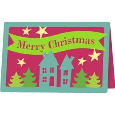 merry christmas house card