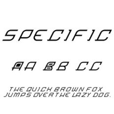 cg specific font