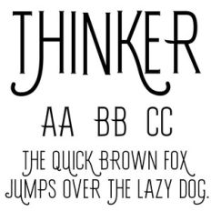 cg thinker font
