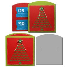 chevron tree gift card envelope