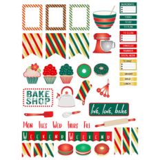 christmas baking planner stickers