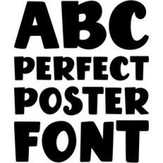 perfect poster font