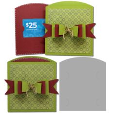 triple bow gift card envelope