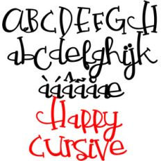 pn happy cursive