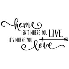 home isn't where you live phrase