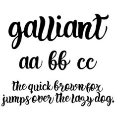 cg galliant font