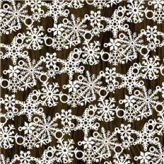 woodgrain christmas snowflakes