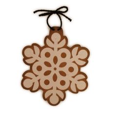 snowflake posies ornament