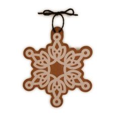 snowflake lacey ornament