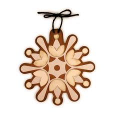 snowflake tulips ornament