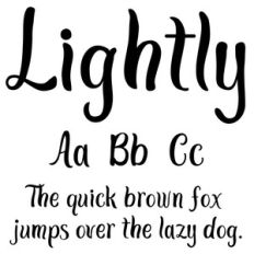 cg lightly font