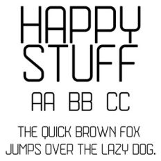 cg happy stuff font