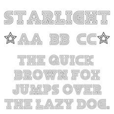 cg starlight font
