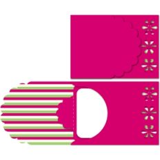 pull out gift card holder - scalloped