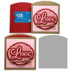 love gift card envelope holder