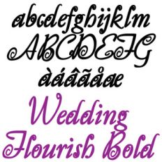 ld wedding flourish bold
