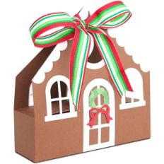gingerbread house treat box tote