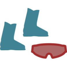 ski hat and boots