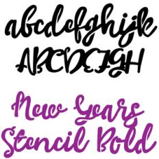 zp new years stencil bold