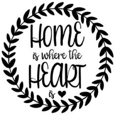 home is where the heart is wreath