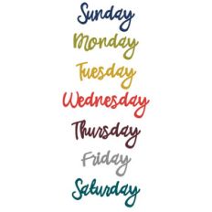 what's happening - days of the week - script