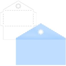 snowflake moneyholder envelope