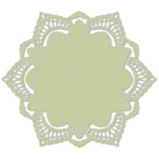 doily lacy edge hexagon
