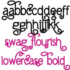 pn flourish swag lowercase bold