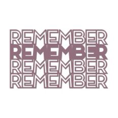 'remember' outline words