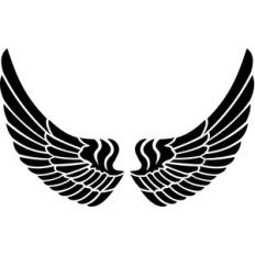 tribal angel wings