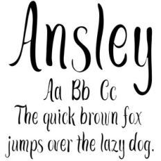 cg ansley font