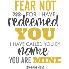 fear not you are mine