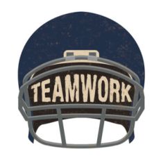 team work helmet
