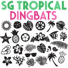 sg tropical dingbats font
