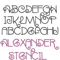 pn alexander stencil