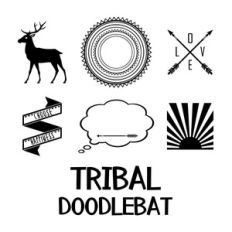 tribal doodlebat font