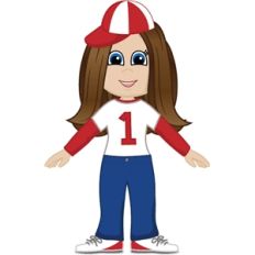 baseball paper doll