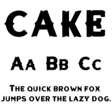 cg cake font