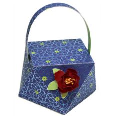 faceted box with handle