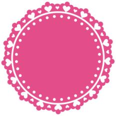 heart lace doily