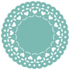 heart lace doily