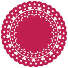 heart lace doily