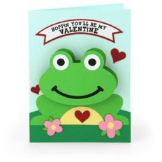 bobble head card valentine frog
