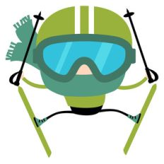 winter cuties - skier