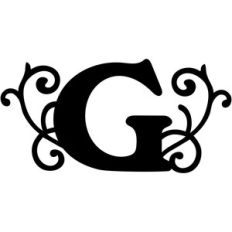 flourish monogram cap g