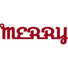 merry gift tag