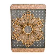 snowflake dresden plate card