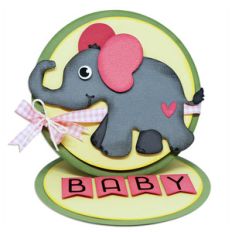 baby easel card