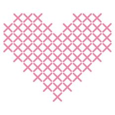 cross stitch heart