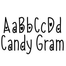 candy gram font